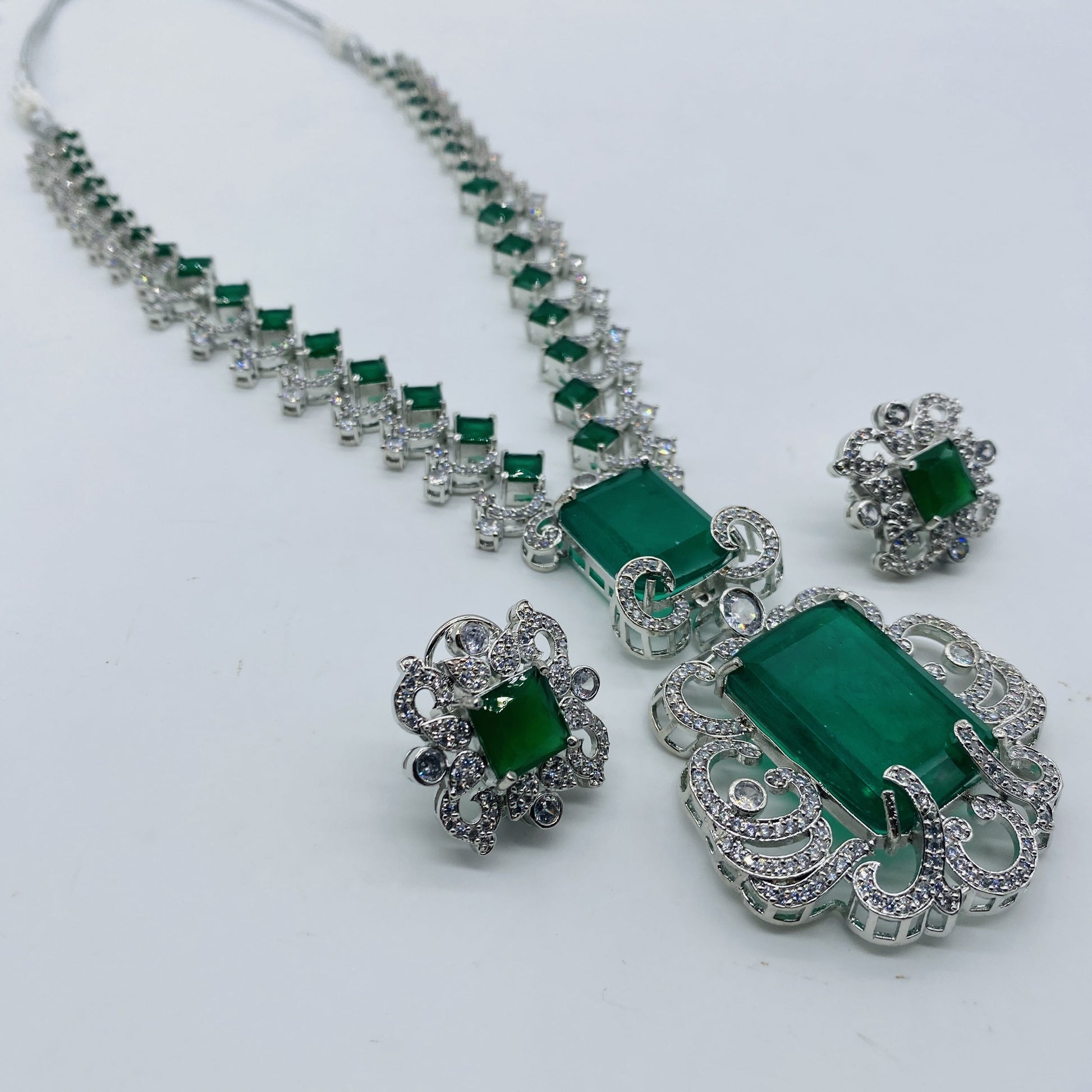 Nita Ambani Inspired Diamond Jewelry Set, Diamond Necklace Set Nita Ambani