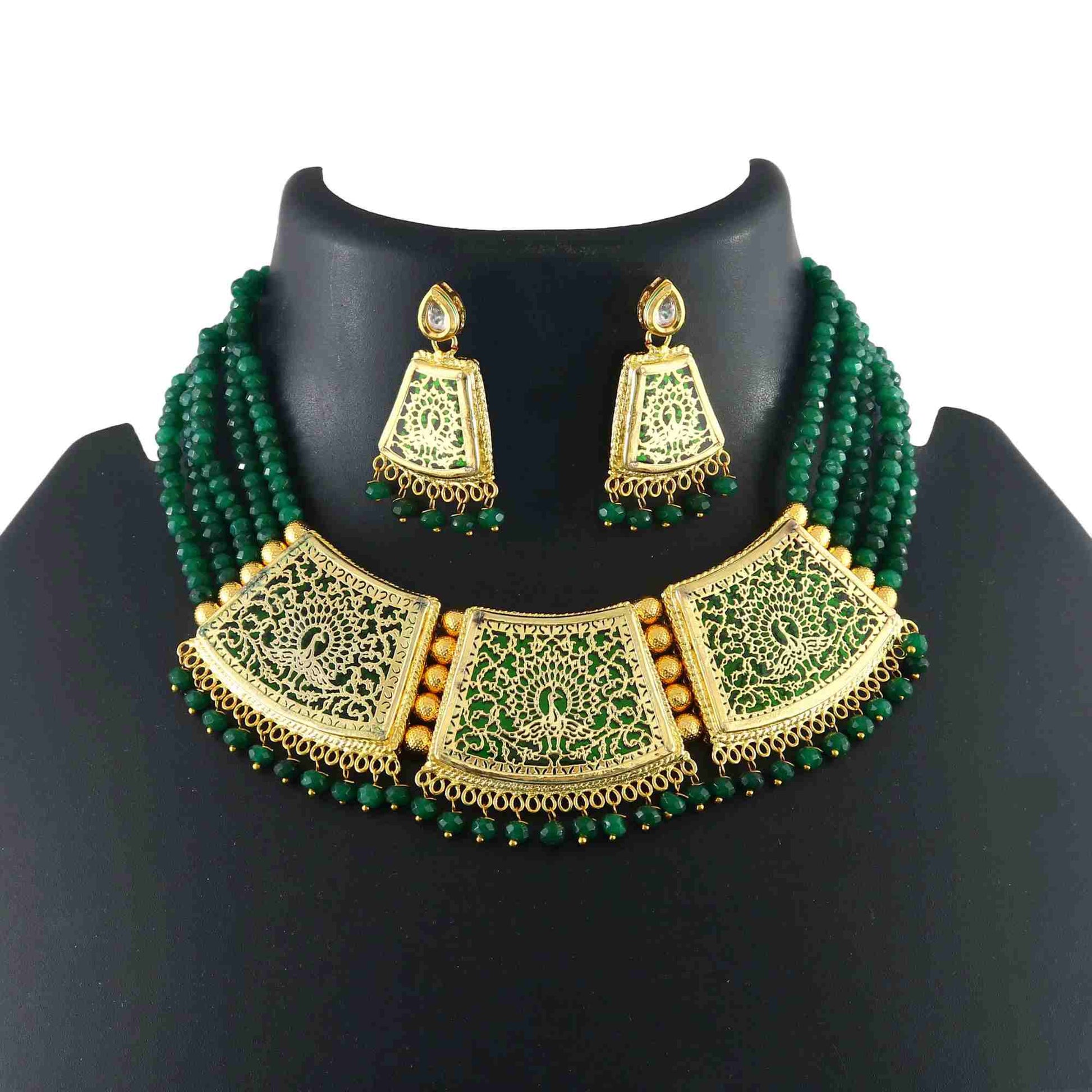 Thewa Necklace Set with Earrings