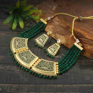 Thewa Necklace Set with Earrings