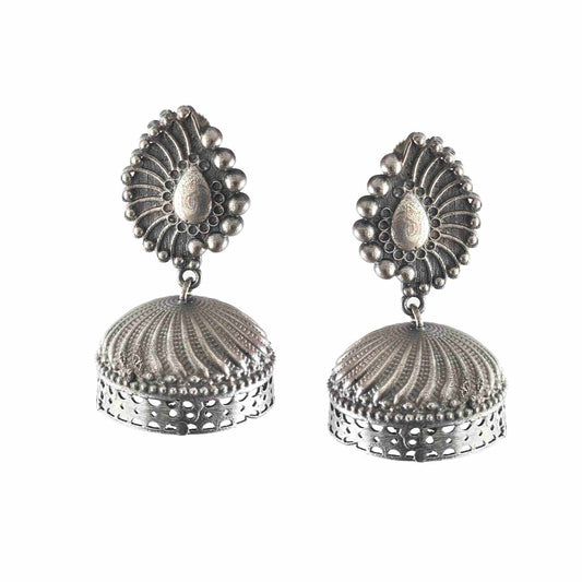 Classic Oxidized Jhumki Earring