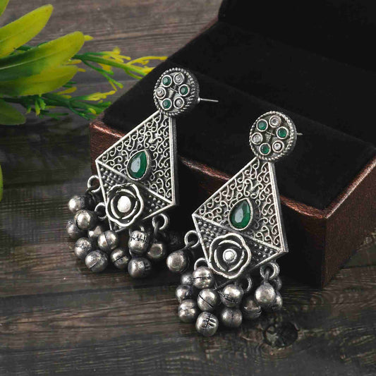 Indian Oxidized Dangle Earrings